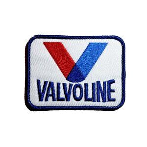 Valvoline Motor Oil Motorsports Logo 3in Patch Iron / Sew-On